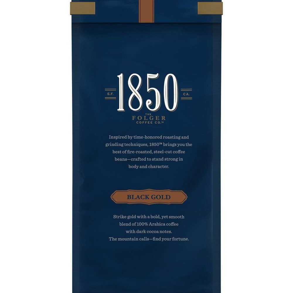 slide 2 of 3, 1850 Black Gold Ground Coffee, 12 oz