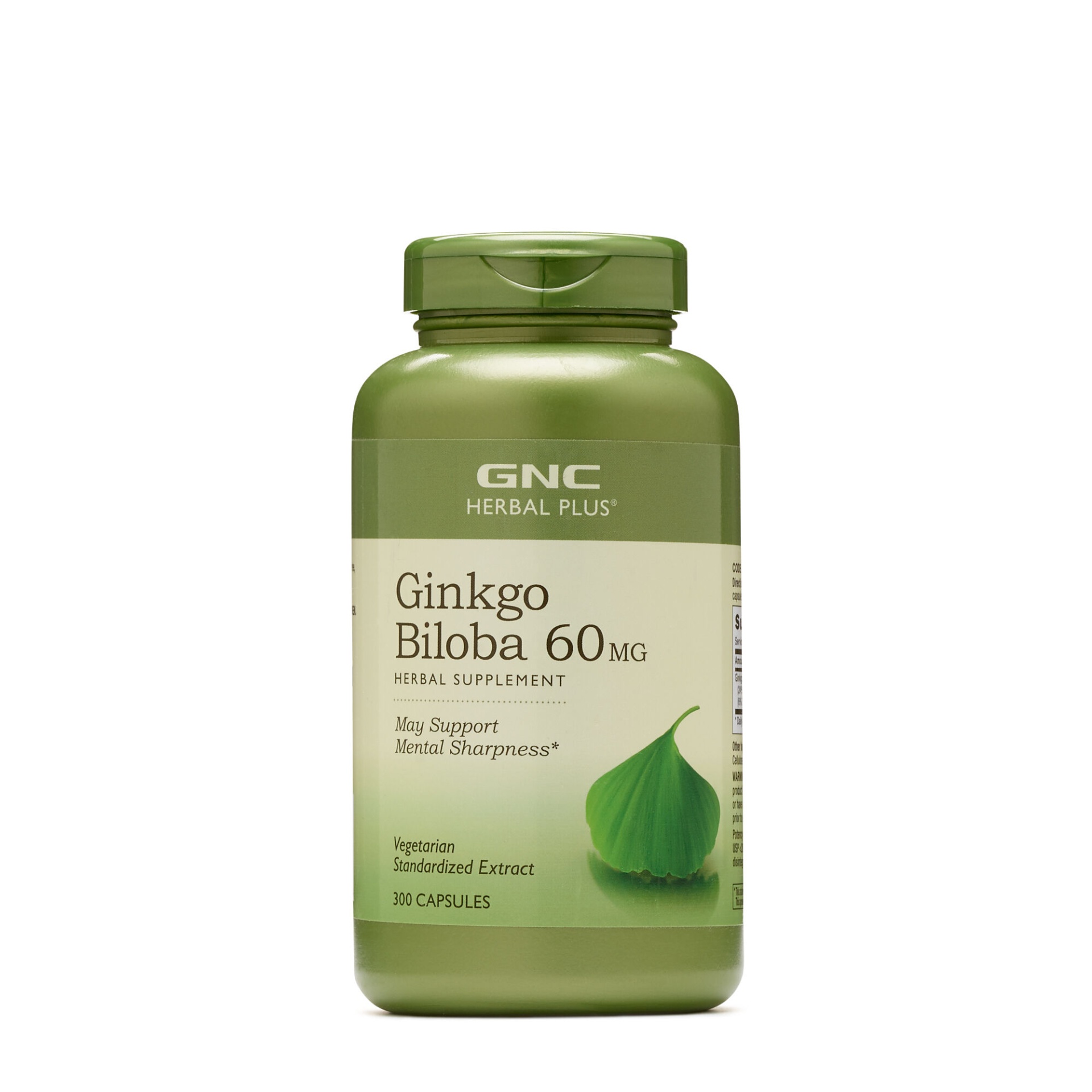 slide 1 of 1, GNC Herbal Plus Ginkgo Biloba 60 mg, 300 ct