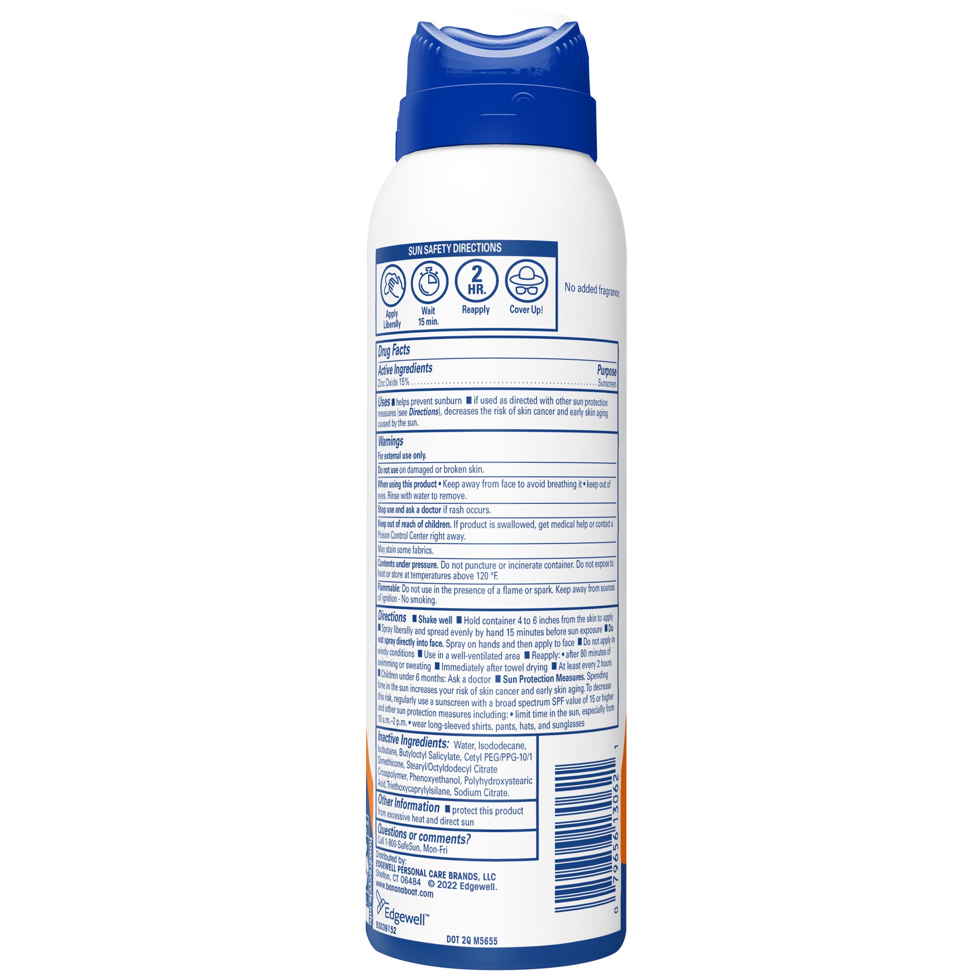 slide 4 of 7, Banana Boat Sport 100% Mineral Sunscreen Spray SPF 30, 5oz, 1 cnt