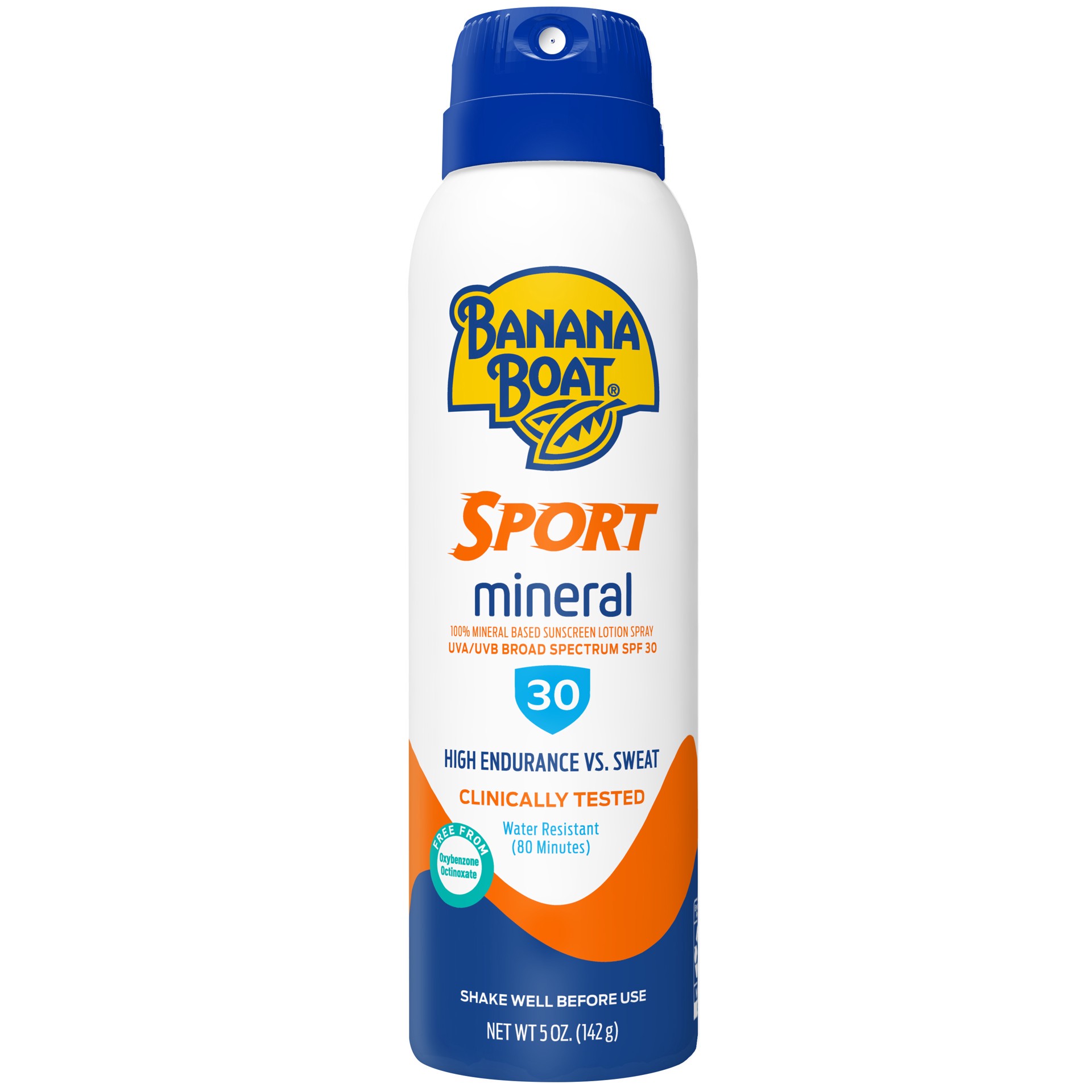 slide 1 of 7, Banana Boat Sport 100% Mineral Sunscreen Spray SPF 30, 5oz, 1 cnt