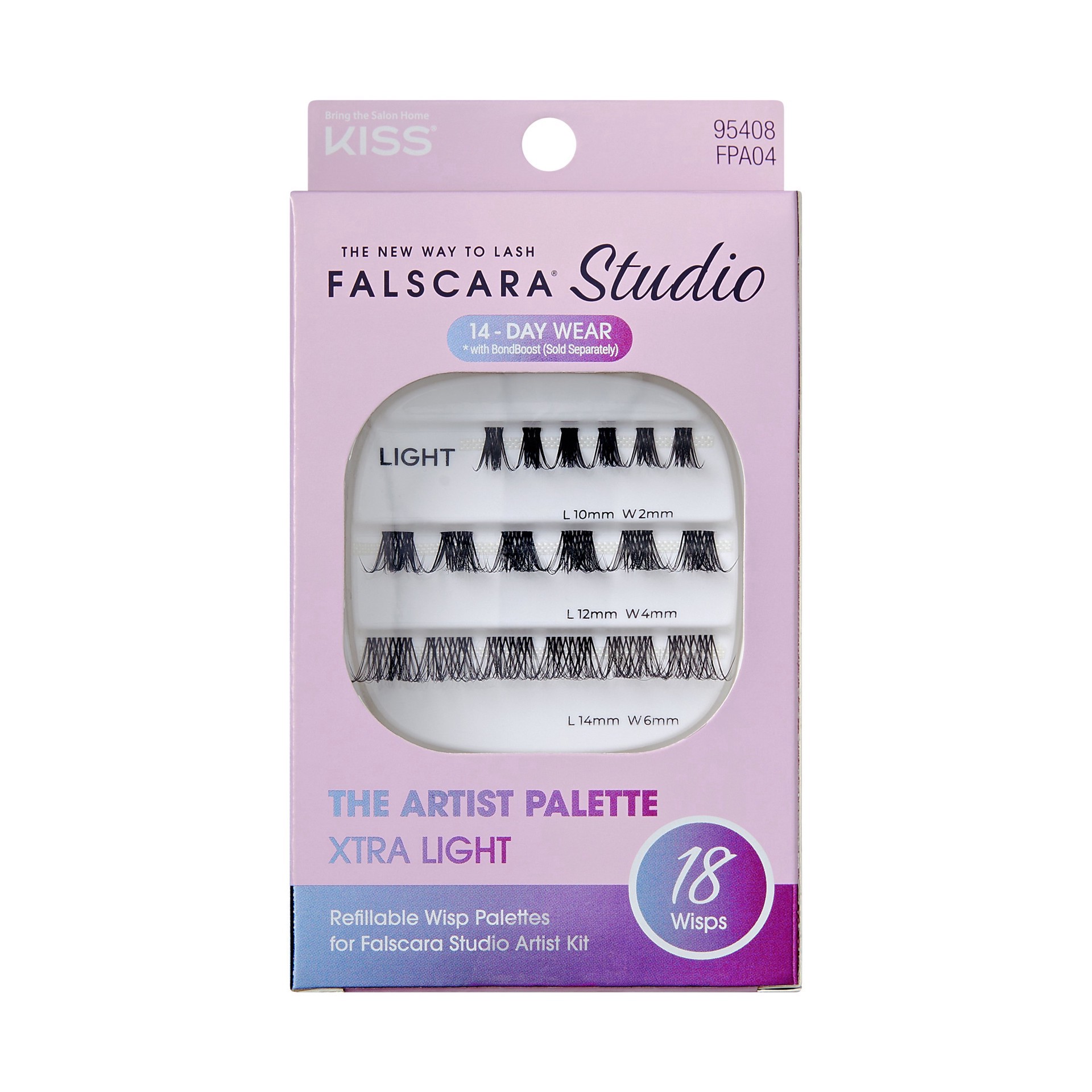 slide 1 of 1, KISS Falscara Studio Palette - Light Delicate 04, 1 ct