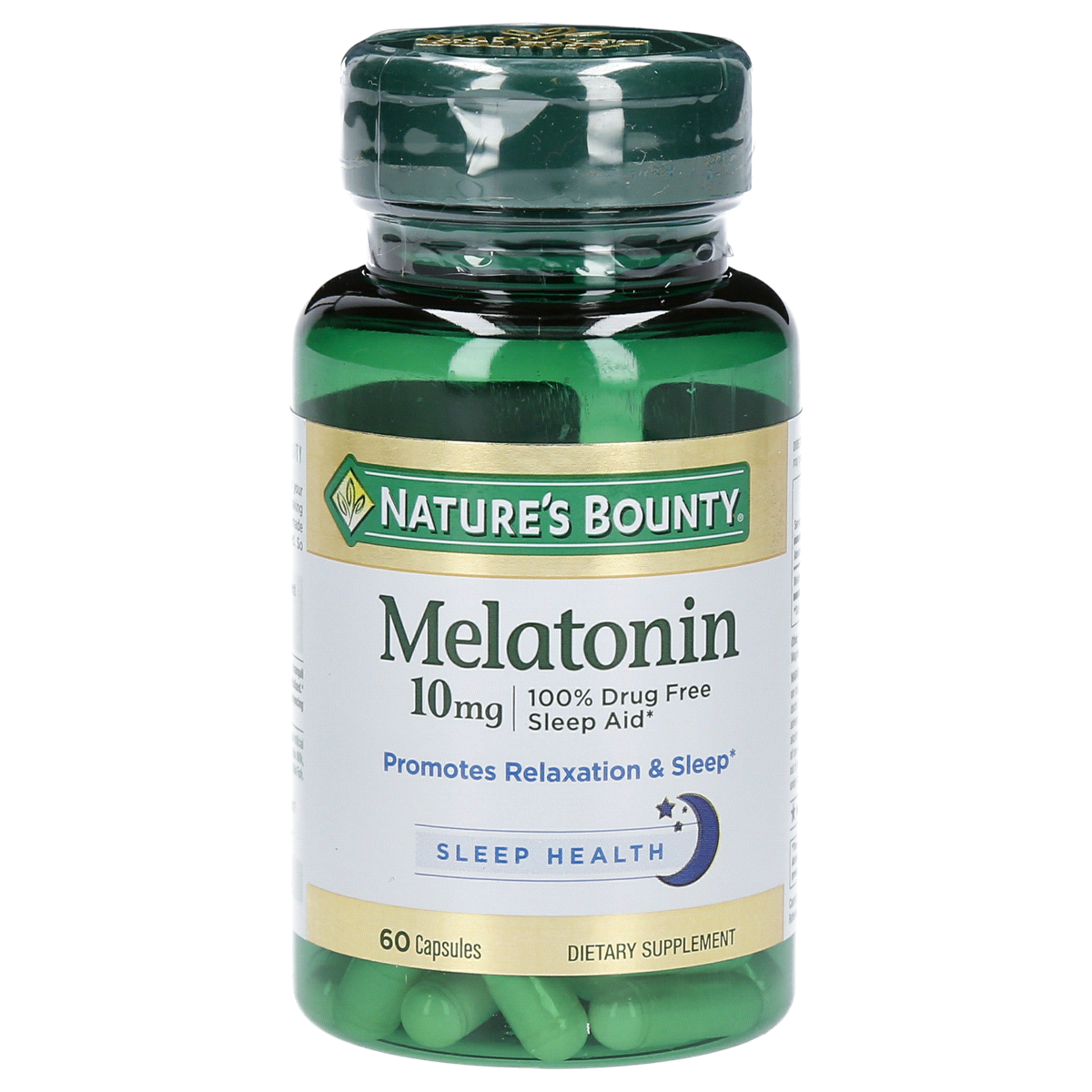 slide 1 of 1, Nature's Bounty Melatonin Dietary Supplement Capsules, 60 ct