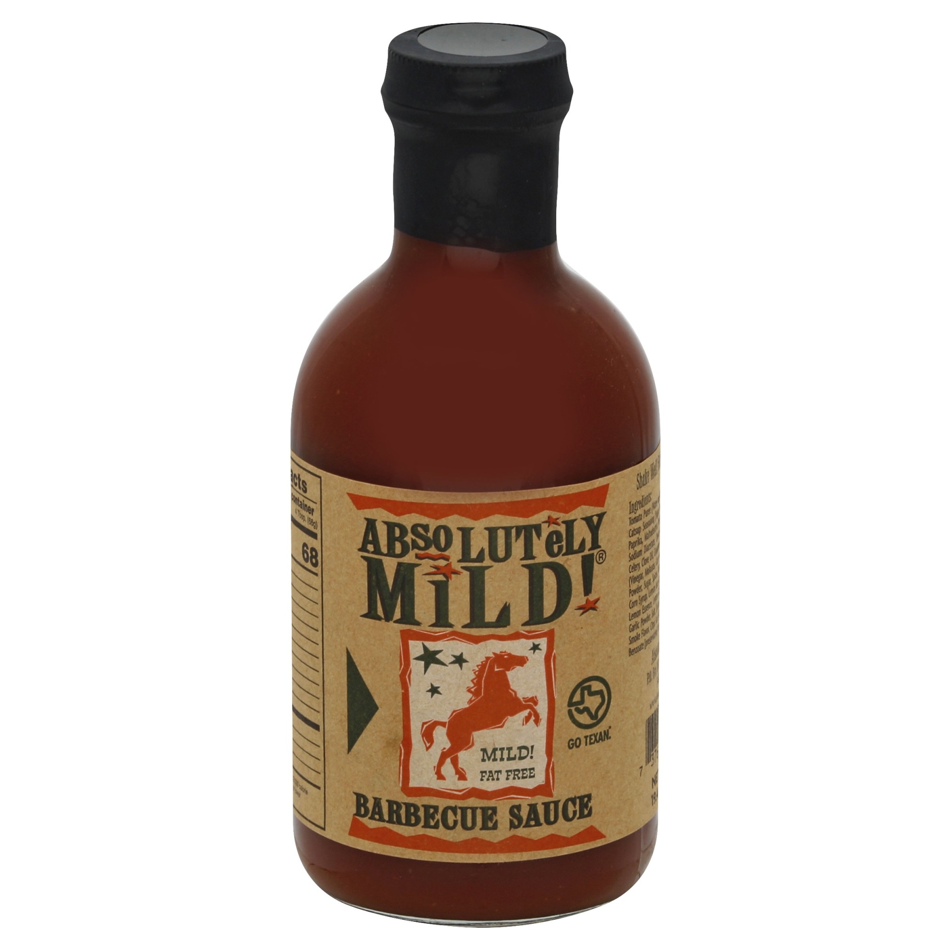 slide 1 of 1, Absolutely Mild Fat Free Barbecue Sauce, 19.4 oz