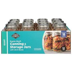 First Street Fs Canning Jar W/Lids & Bands