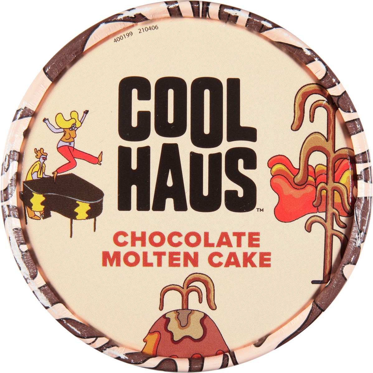 slide 9 of 9, Coolhaus Chocolate Molten Cake Ice Cream 1 pt, 16 fl oz