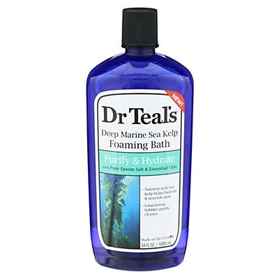 slide 1 of 1, Dr. Teal's Sea Kelp Foaming Bath, 34 fl oz