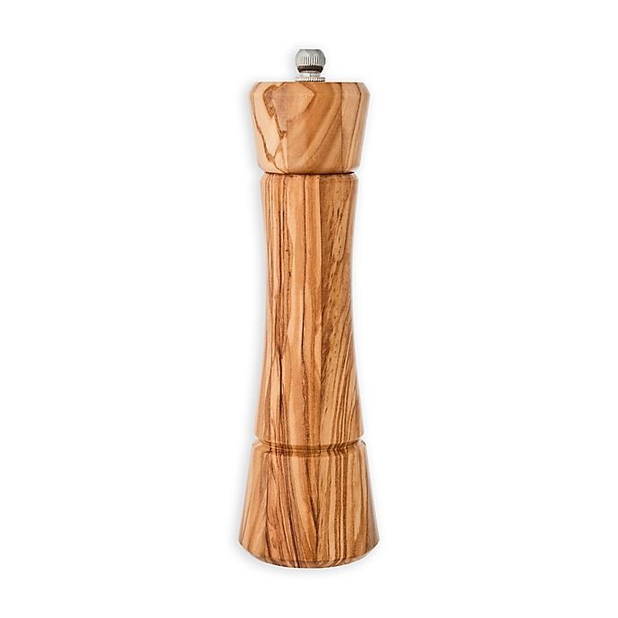 slide 1 of 1, Kamenstein Nottingham Olive Wood Pepper Grinder, 8 in