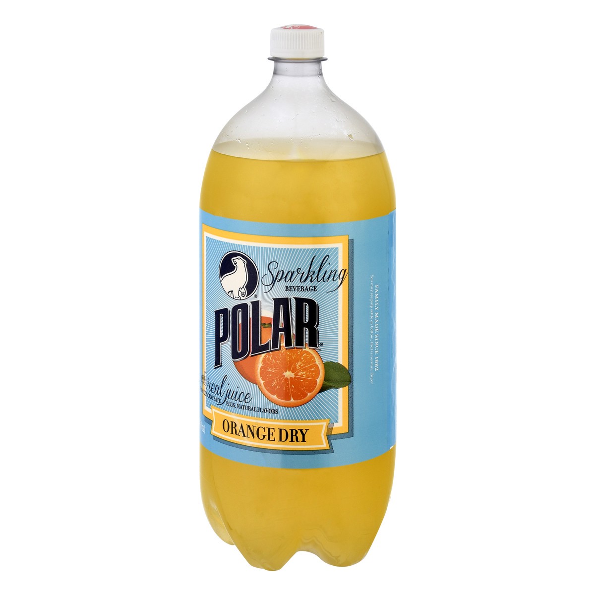 slide 9 of 9, Polar Orange Dry Sparkling Beverage - 2 liter, 2 liter