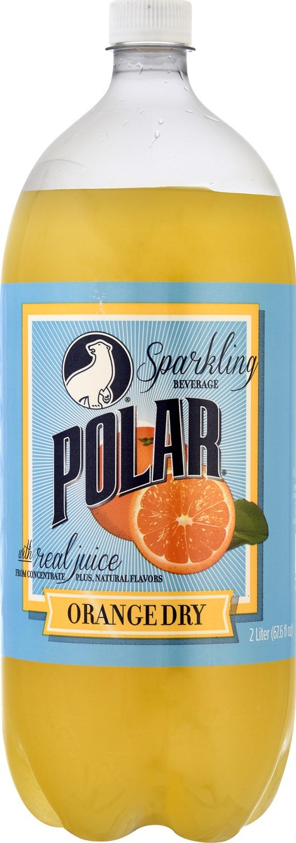 slide 6 of 9, Polar Orange Dry Sparkling Beverage - 2 liter, 2 liter