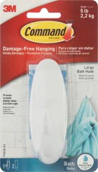 Command Large Bath Hook, 1 ea