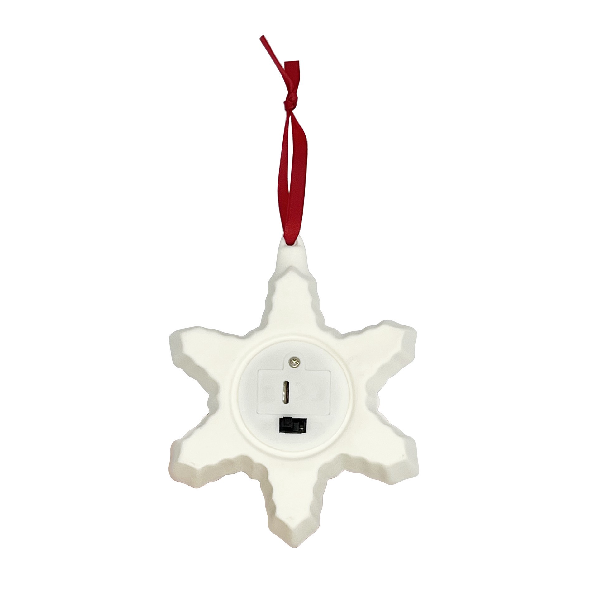 slide 6 of 7, 4.25" Led Diy Ceramic Snowflake Ornament By Make Market, 3.31 in x 1.77 in x 4.13 in