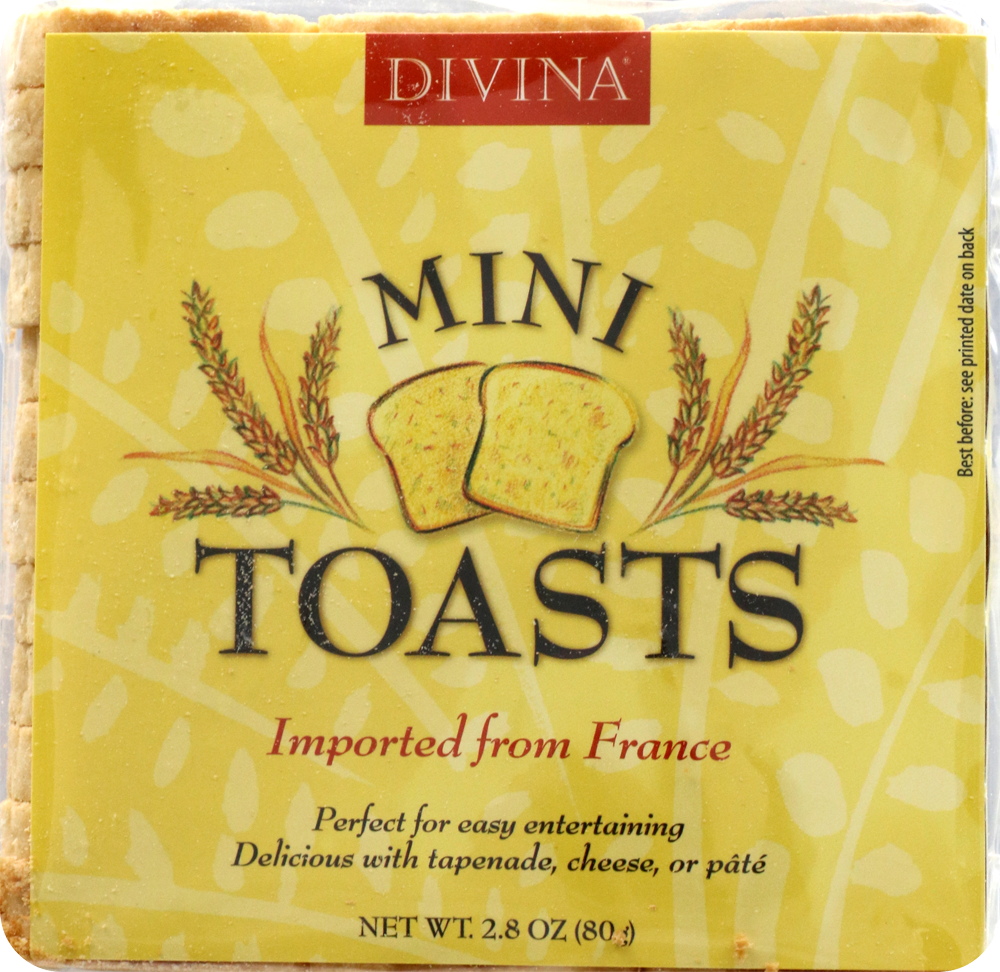 slide 1 of 5, Divina Mini Toast 2.8 oz, 2.8 oz