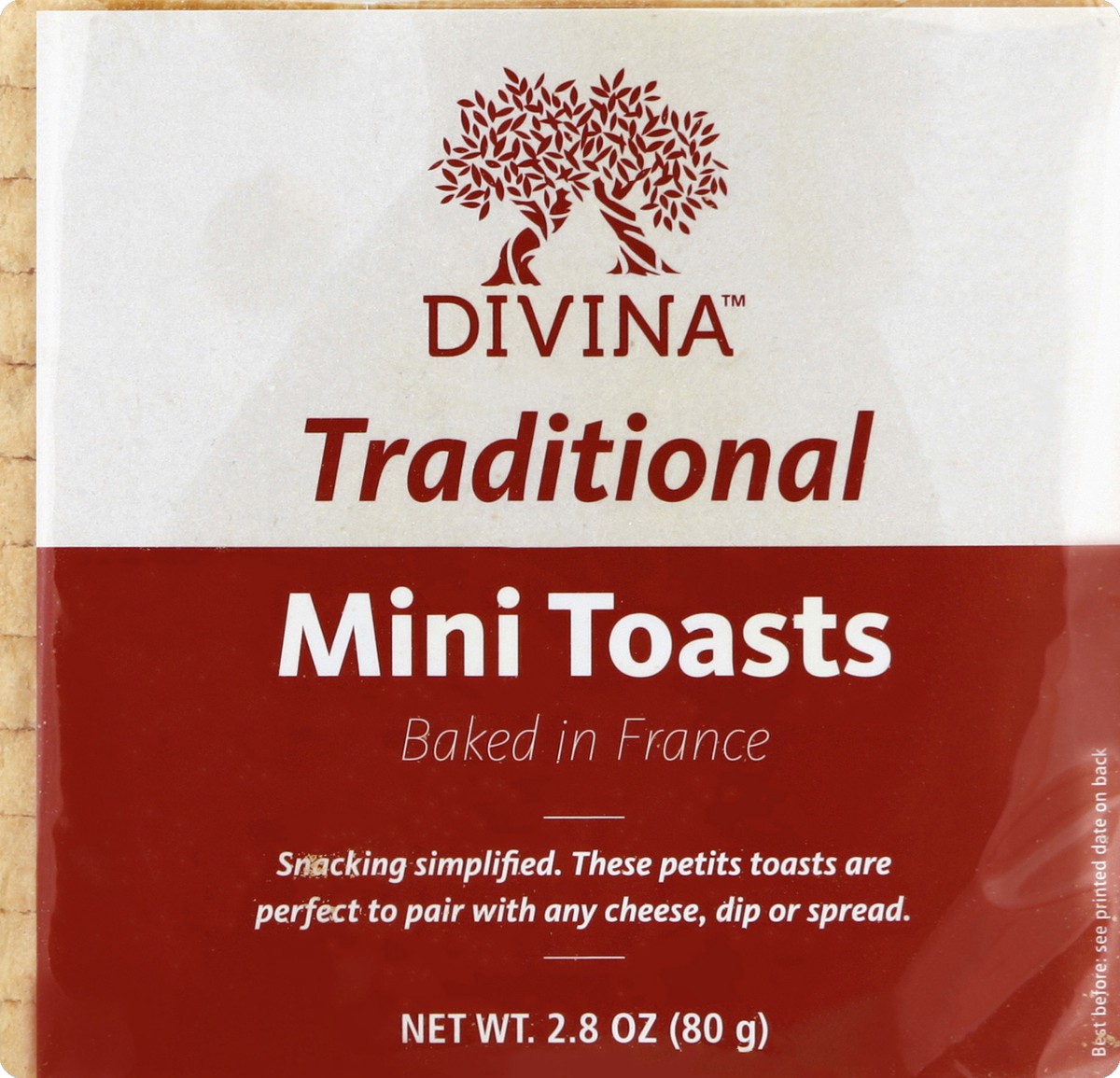 slide 3 of 5, Divina Mini Toast 2.8 oz, 2.8 oz