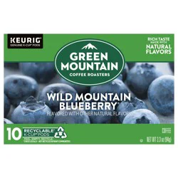 Green Mountain Coffee Roasters Wild Mountain Blueberry Keurig Single-Serve K-Cup pods, Light Roast Coffee, 10 Count