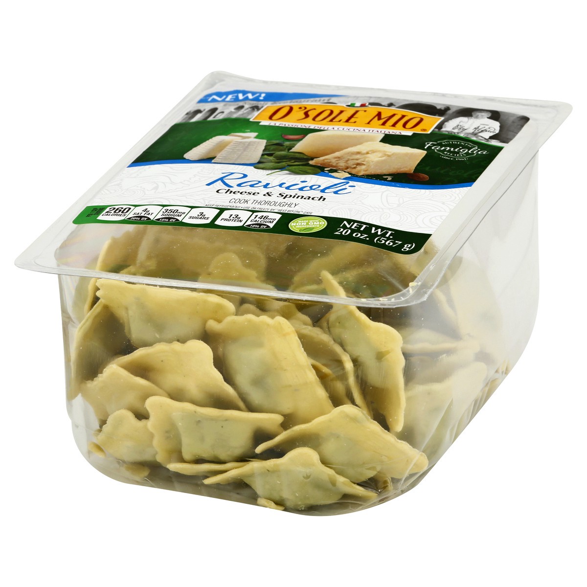 slide 2 of 9, O Sole Mio Ravioli 20 oz, 20 oz