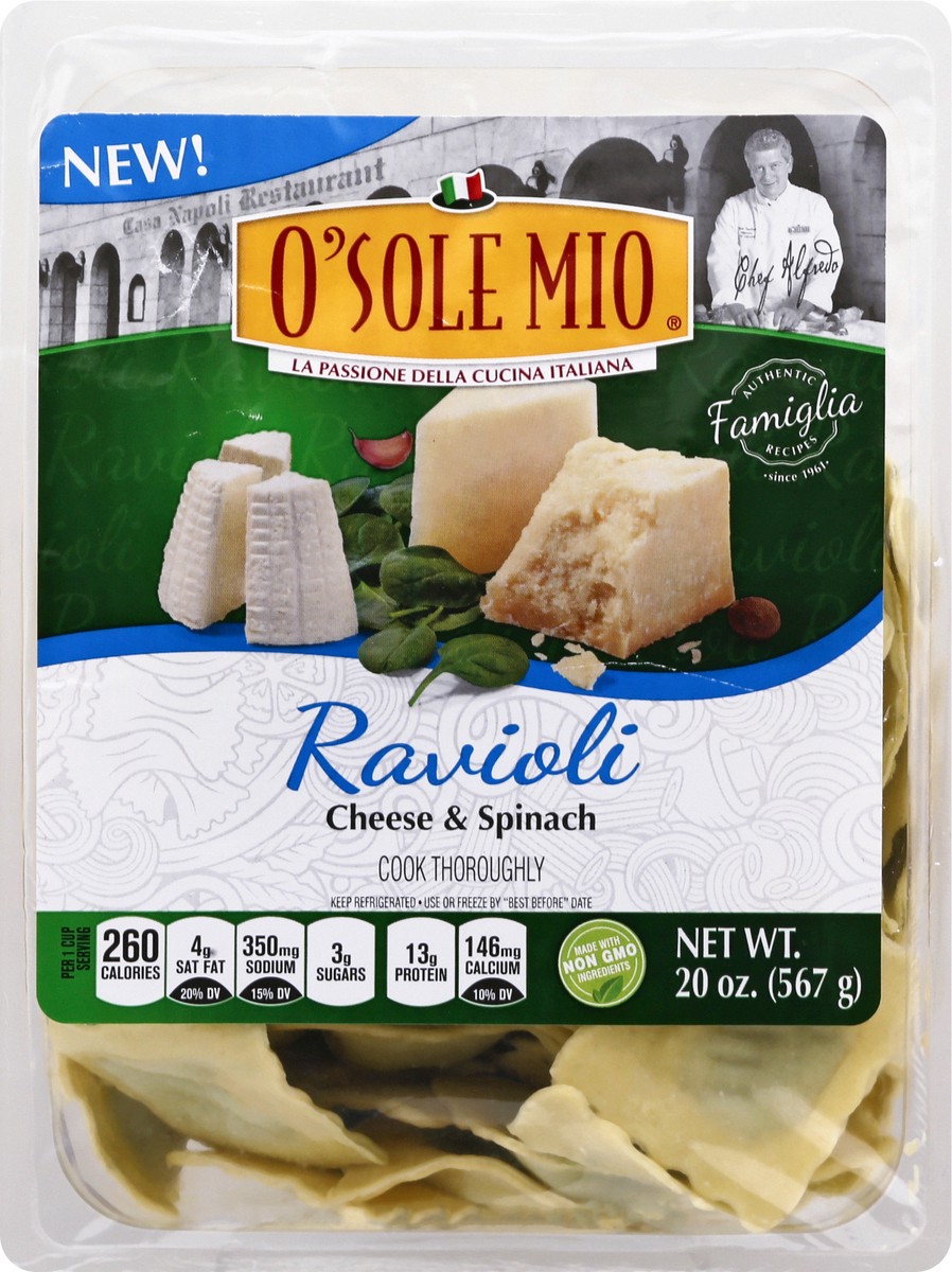 slide 9 of 9, O Sole Mio Ravioli 20 oz, 20 oz