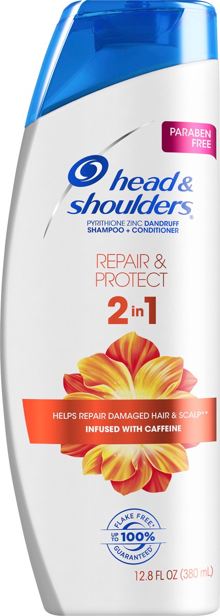 slide 1 of 7, Head & Shoulders Repair & Protect 2 in 1 Dandruff Shampoo + Conditioner 12.8 oz, 12.8 oz