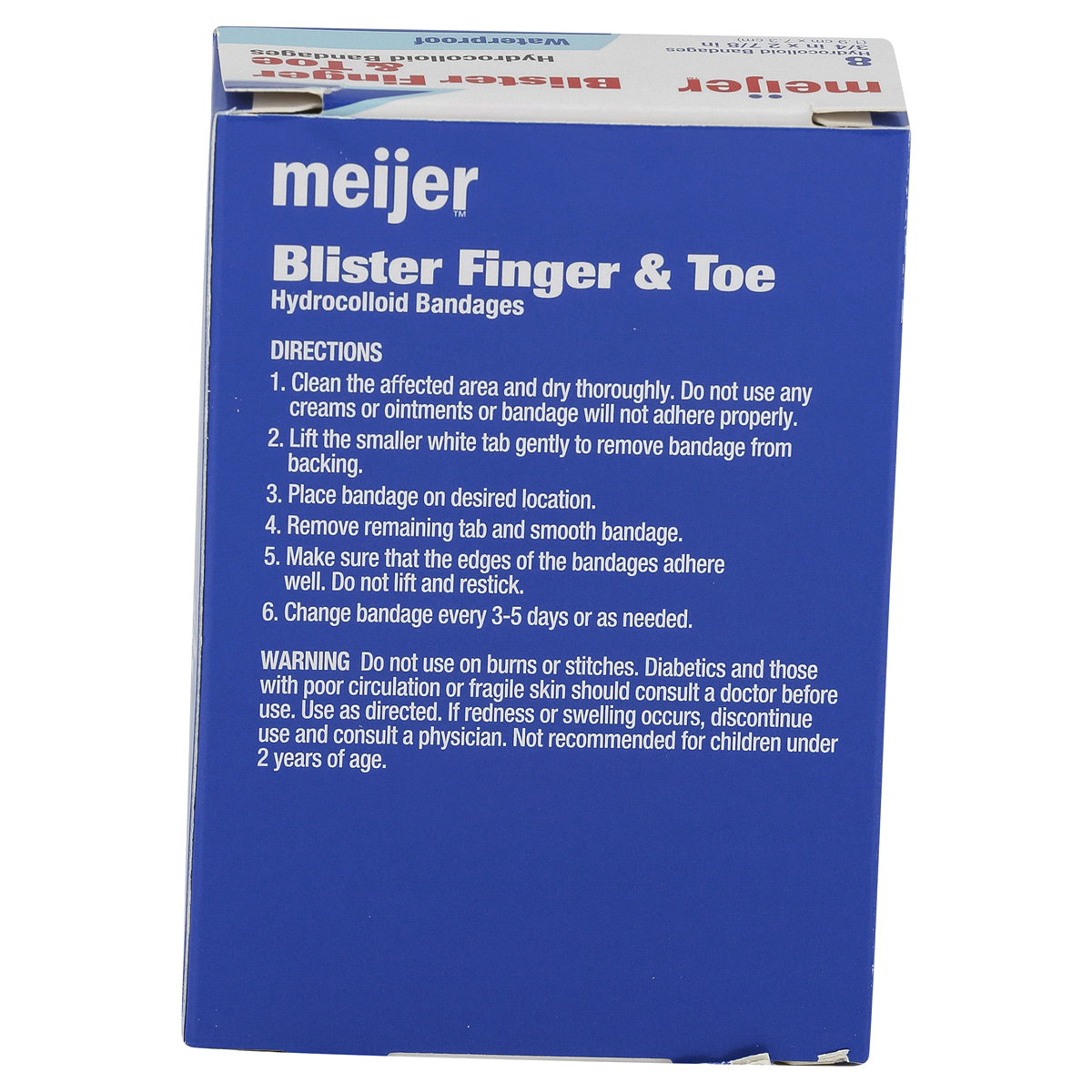 Meijer Blister Finger & Toe Hydrocolloid Bandages, Waterproof 8 ct Shipt