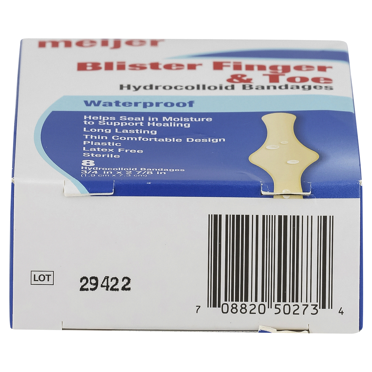 Meijer Blister Finger & Toe Hydrocolloid Bandages, Waterproof 8 ct Shipt