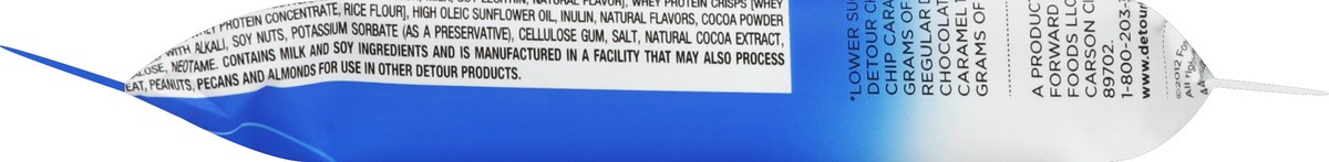 slide 4 of 6, Detour Chocolate Chip Caramel Deluxe Whey Protein Energy Bar, 3 oz