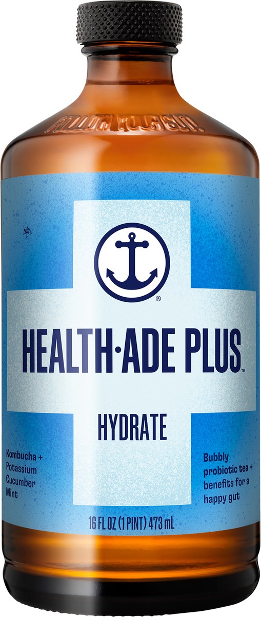 slide 6 of 9, Health-Ade Plus Hydrate Kombucha - 16 fl oz, 16 fl oz