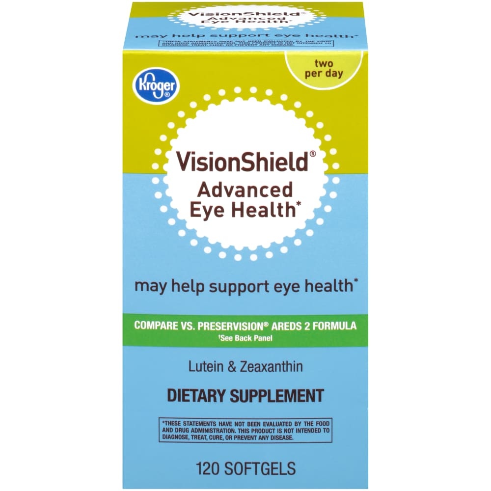 slide 1 of 1, Kroger Visionshield Advanced Eye Health Softgels, 120 ct