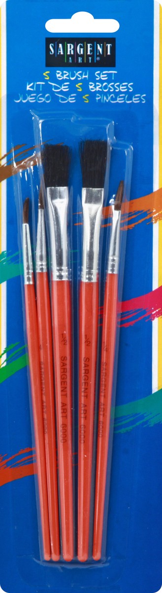 slide 7 of 10, Sargent Art Brush Set 5 ea, 1 ct