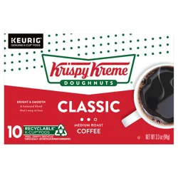 Krispy Kreme Classic Keurig Single-Serve K-Cup Pods, Medium Roast Coffee, 10 Count