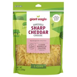 Giant Eagle Shredded Sharp Cheddar Cheese
