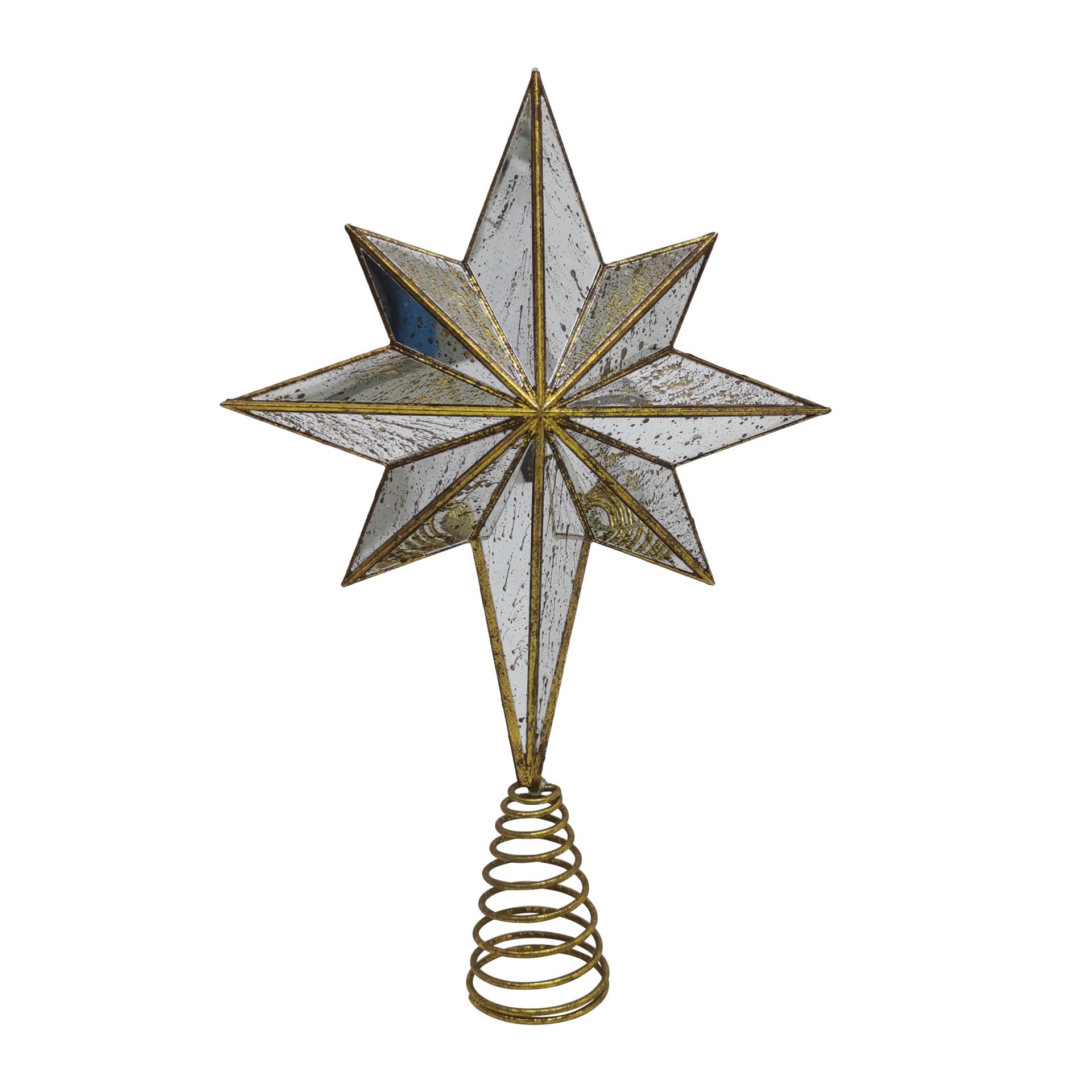 slide 4 of 4, 15" Gold Bethlehem Star Lighted Tree Topper By Ashland, 15.2 in