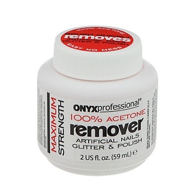 slide 1 of 1, Onyx Professional 100% Acetone Polish Remover, 2 oz