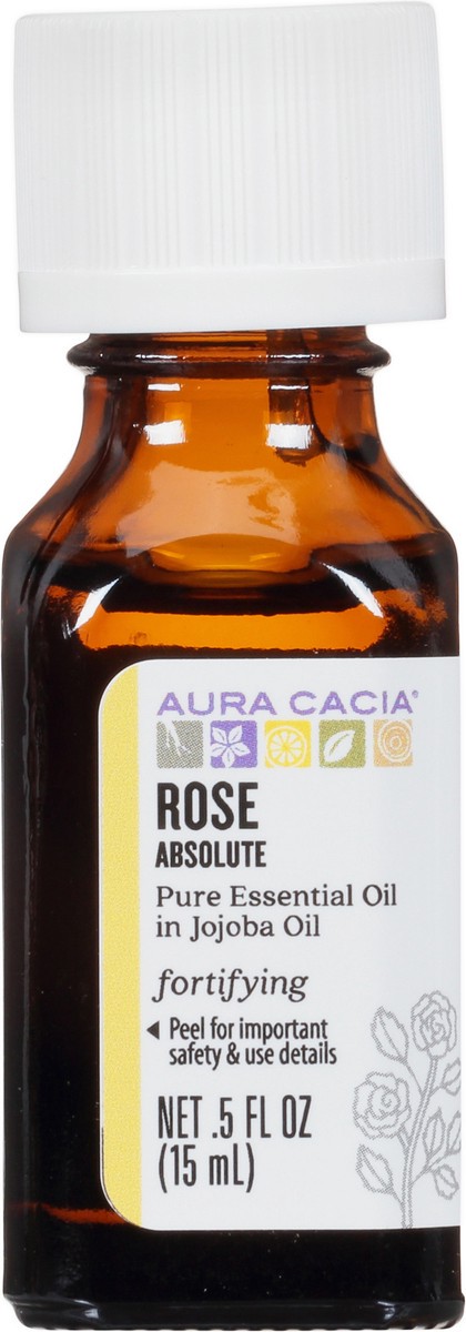 slide 1 of 9, Aura Cacia Rose Absolute In Jojoba Oil, 0.5 oz