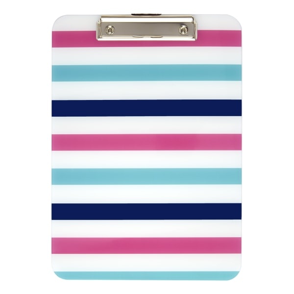 slide 1 of 1, Office Depot Brand Fashion Clipboard, 9'' X 12-1/2'', Stripes, 9 in