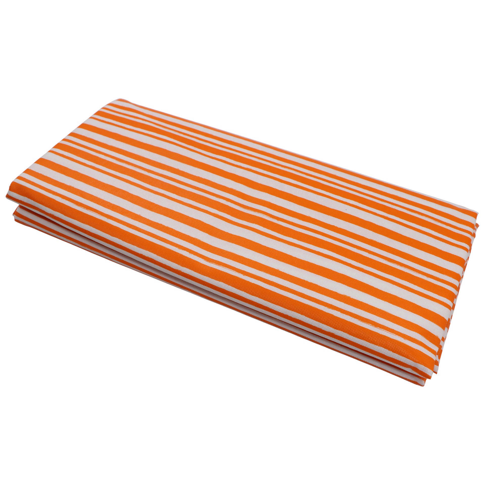 slide 3 of 4, 52" X 70" Citrus Kitchen Orange Stripes Tablecloth By Celebrate It, 52 in x 70 in