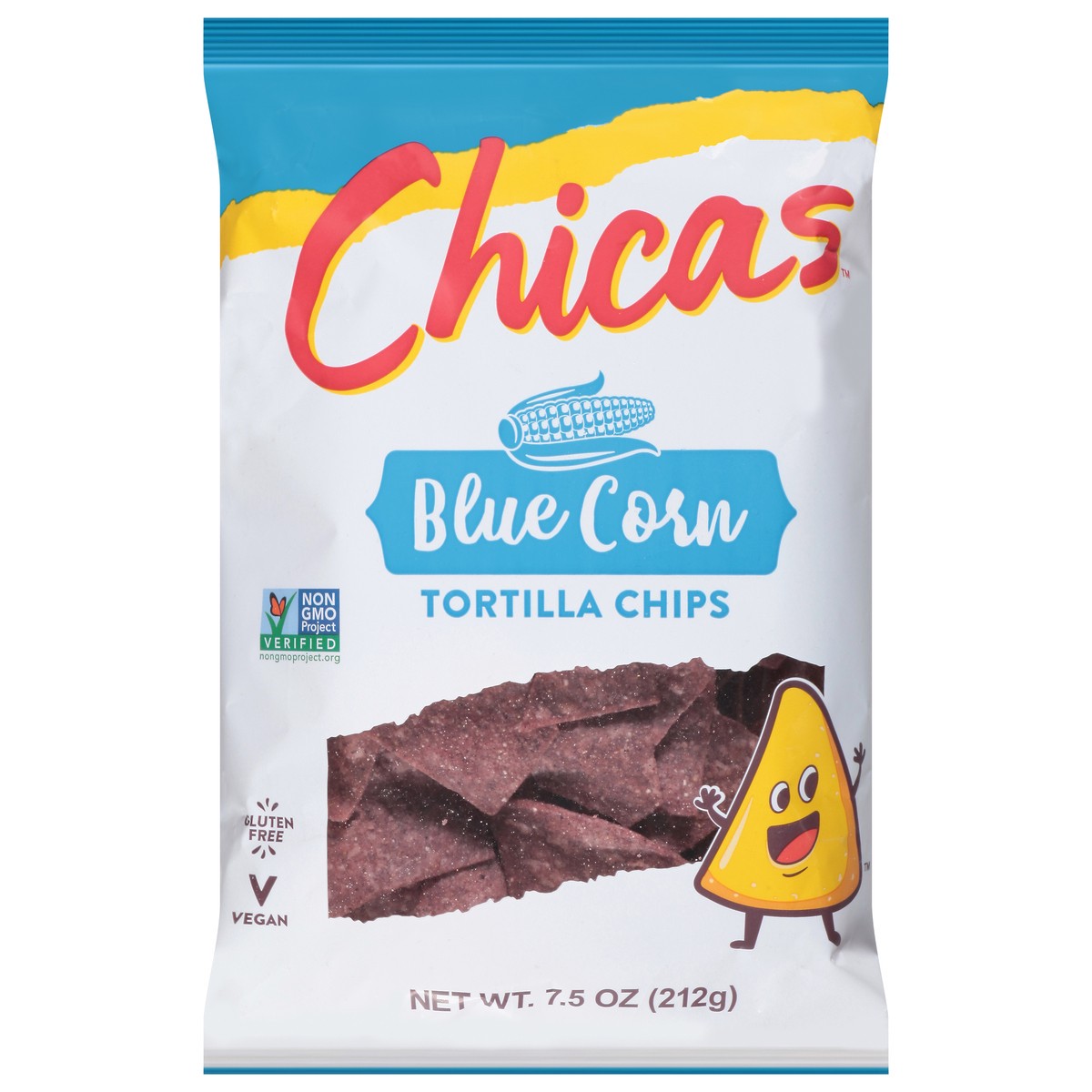 slide 9 of 13, Chicas Blue Corn Tortilla Chips, 7.5 oz