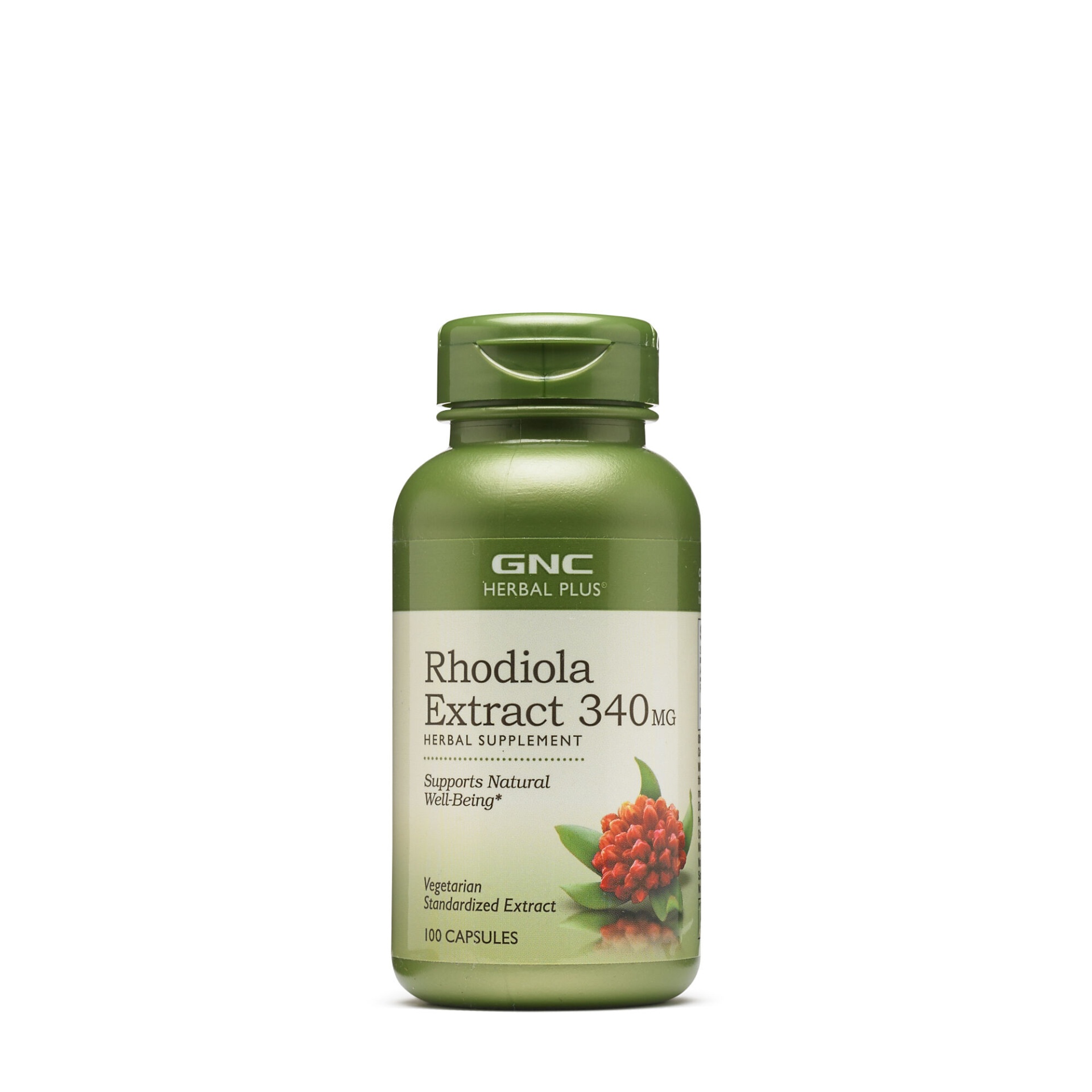 slide 1 of 1, GNC Herbal Plus Rhodiola Extract 340 mg, 100 ct