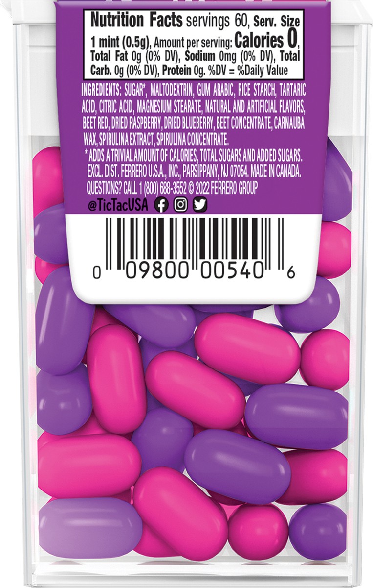 slide 6 of 10, Tic Tac Big Berry Adventure Mints, 1 oz
