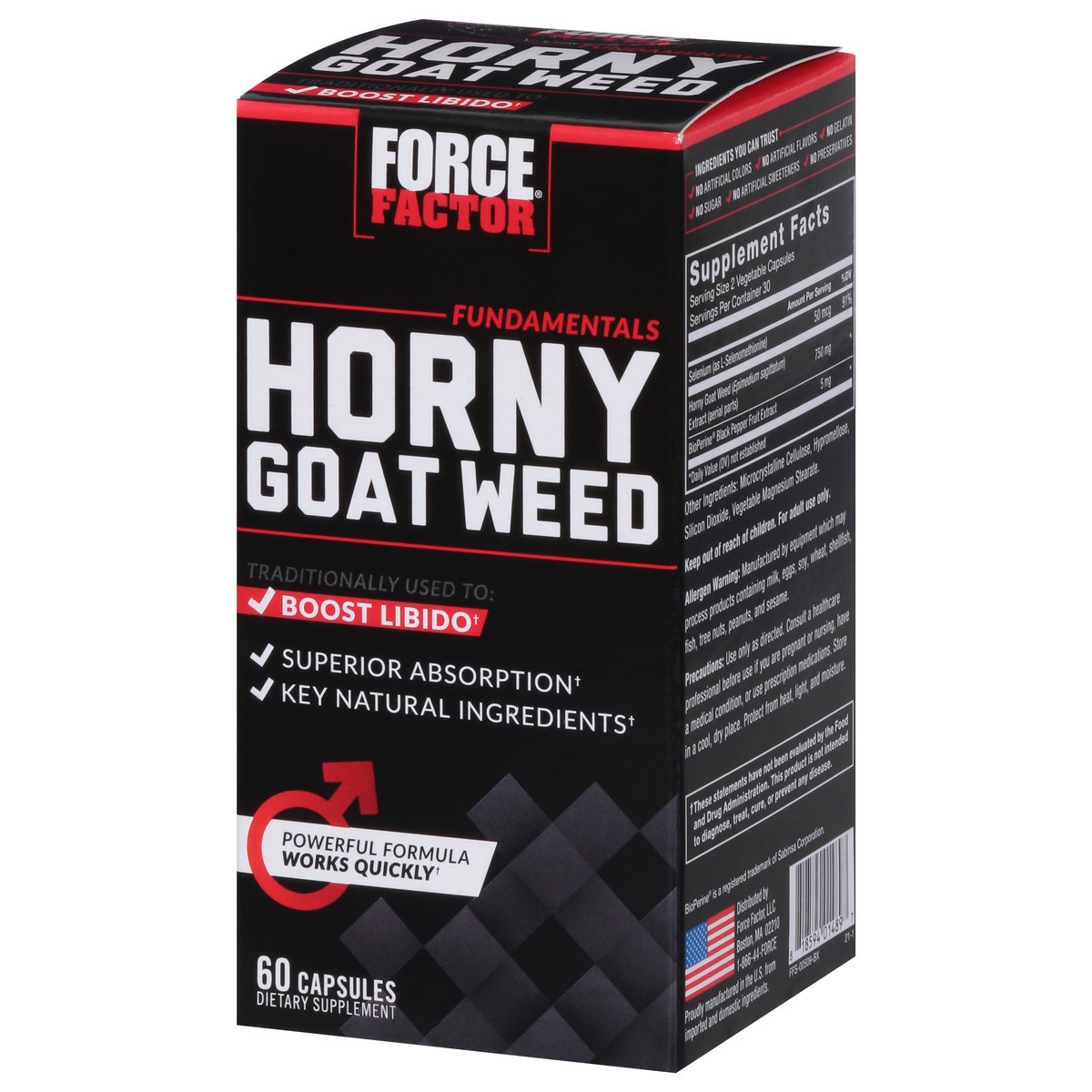 slide 6 of 9, Force Factor Fundamentals Horny Goat Weed 60 ea, 60 ct