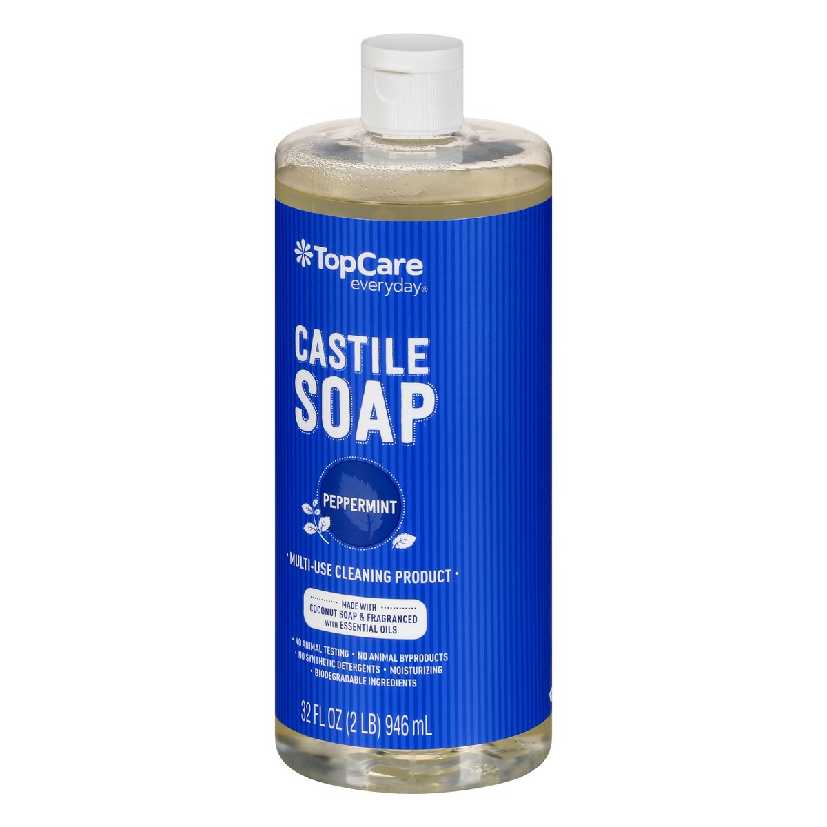 slide 7 of 9, TopCare Everyday Peppermint Castile Soap 32 oz, 32 oz