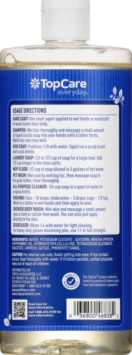 slide 3 of 9, TopCare Everyday Peppermint Castile Soap 32 oz, 32 oz