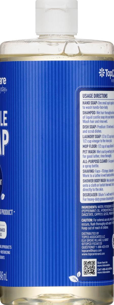 slide 9 of 9, TopCare Everyday Peppermint Castile Soap 32 oz, 32 oz