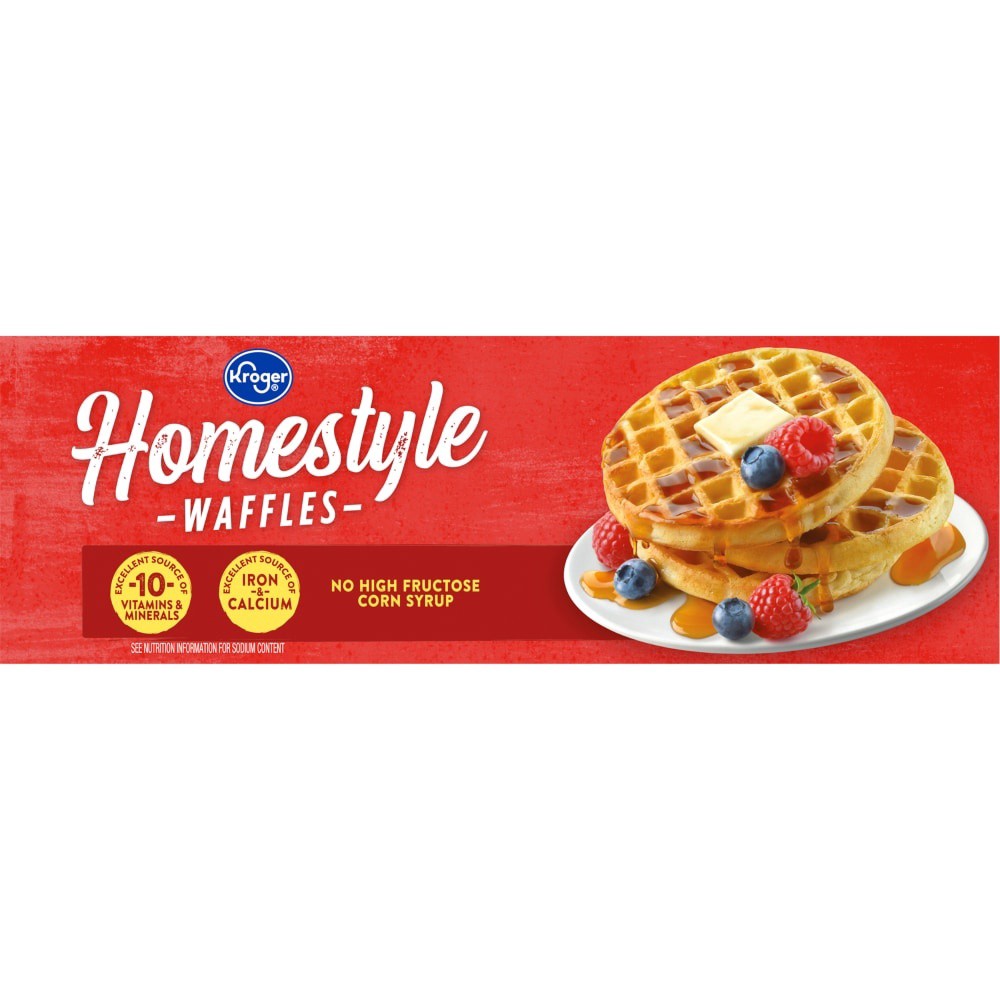 slide 4 of 6, Kroger Homestyle Waffles, 10 ct; 1.23 oz