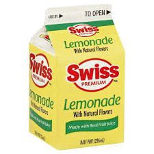 slide 1 of 1, Swiss Premium Lemonade Half Pint - 8 fl oz, 8 fl oz