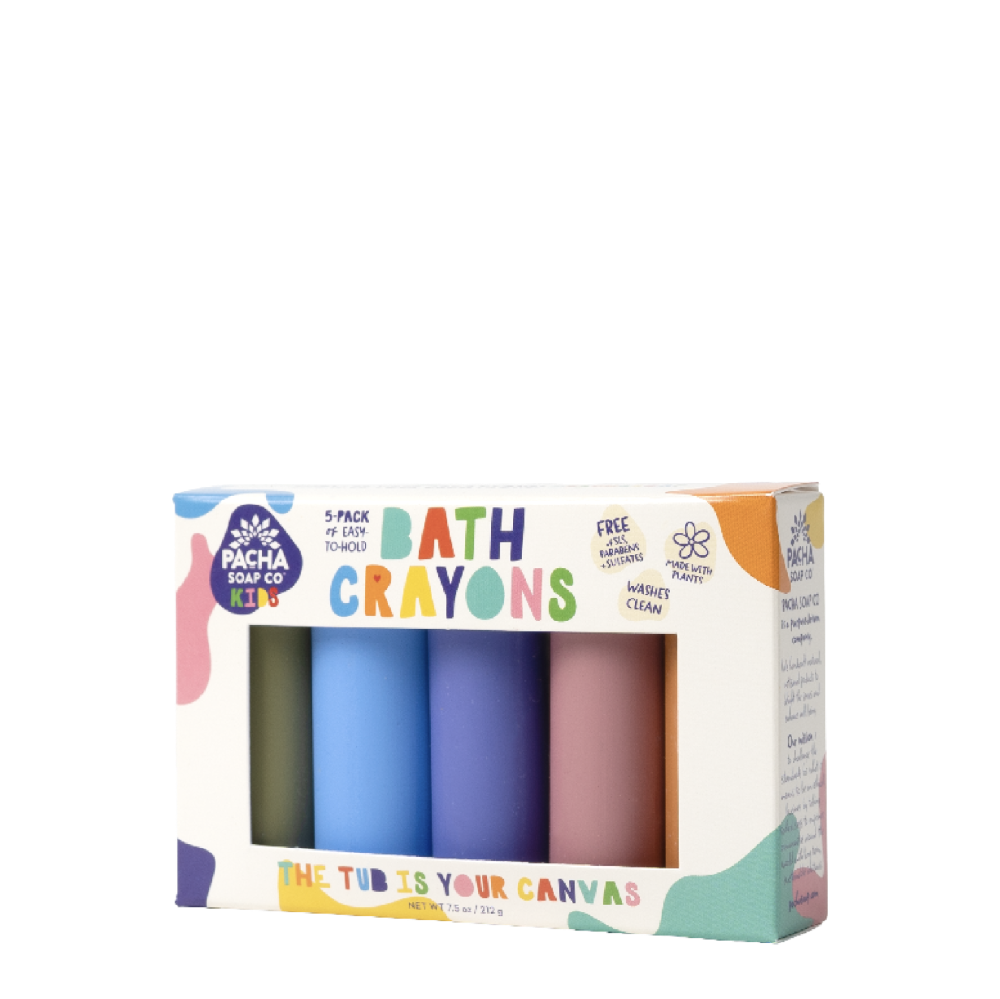 slide 1 of 2, Pacha Soap Co. Kids Assorted Bath Crayons, 5 ct