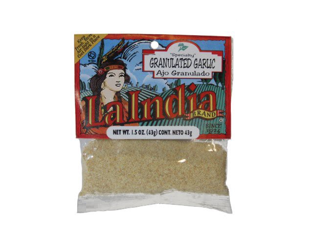slide 1 of 1, La India Granulated Garlic, 1.5 oz