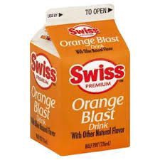 slide 1 of 1, Swiss Premium Orange Blast Half Pint, 8 fl oz