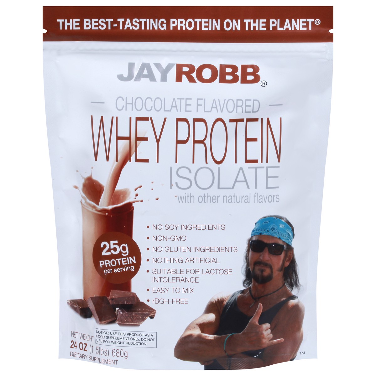 slide 1 of 9, Jay Robb Chocolate Flavored Whey Protein Isolate 24 oz, 24 oz