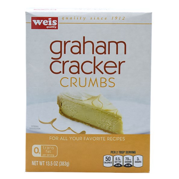 slide 1 of 1, Weis Quality Graham Graham Cracker Crumbs, 13.5 oz