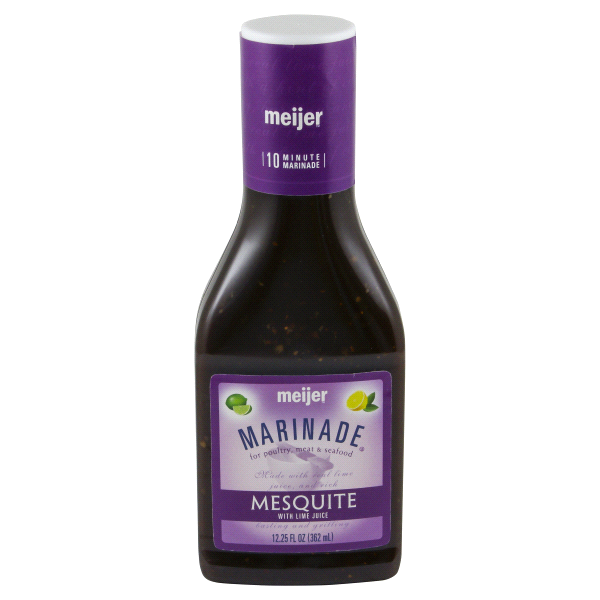 slide 1 of 4, Meijer Mesquite Marinade, 12.25 oz