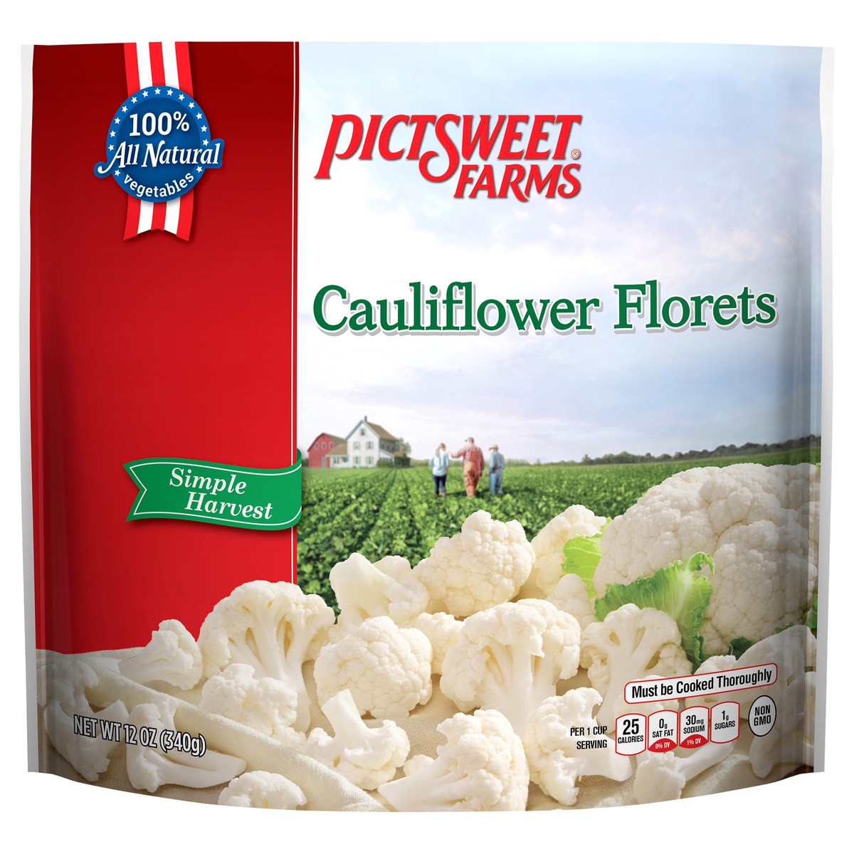 slide 4 of 8, PictSweet Cauliflower Florets, 12 oz